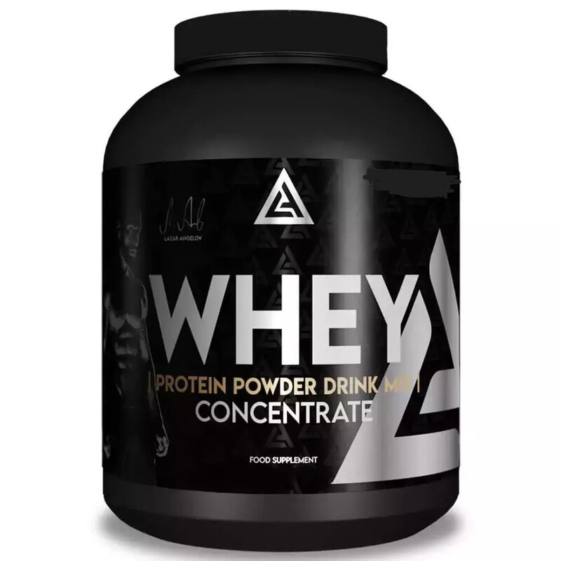 Lazar Angelov Whey Protein Concentrate Black Line 2.27kg(5lbs) Strawberry Banana